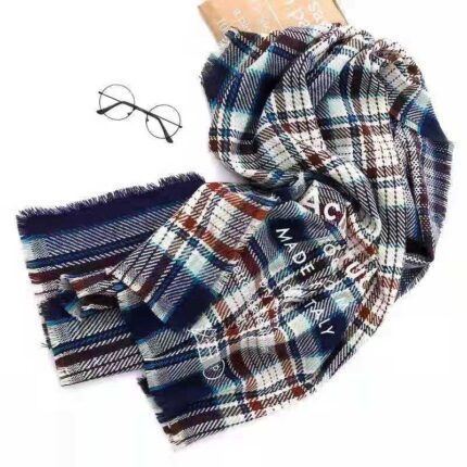 Écharpe en laine à carreaux à la mode pour hommes