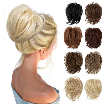 Chignon naturel et volumineux à la mode pour femmes